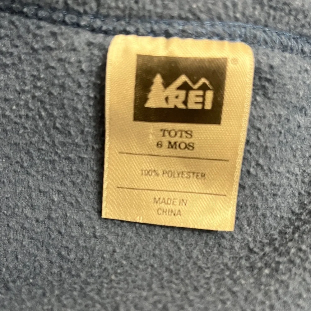 REI Blue Fleece One Piece Romper